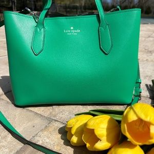 Kate Spade Snow Pea Harper Satchel (NWOT)